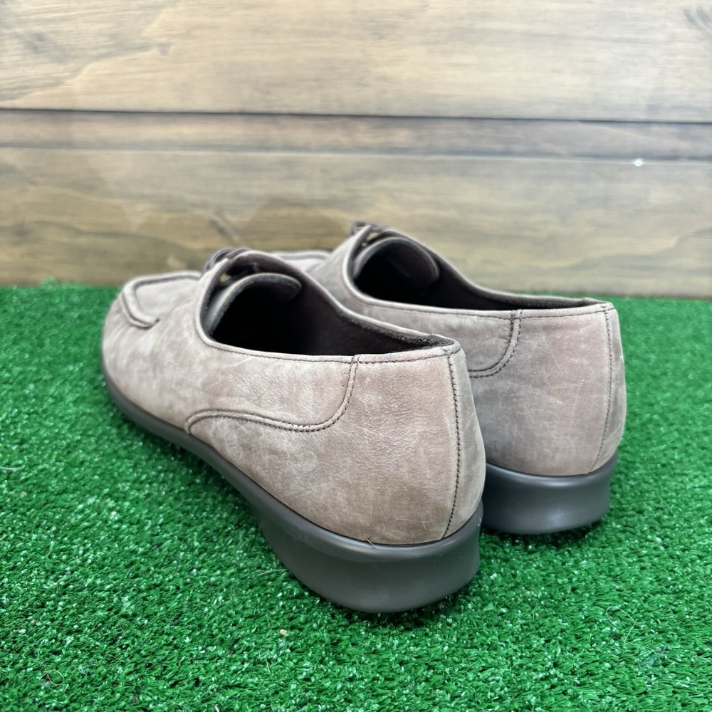 SAS Petra lace up truffle nubuck suede comfort moccasins women Size 10.5 M EUC - Picture 3 of 16